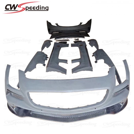 BLACK SERIES STYLE GLASS FIBER BODY KIT FOR 2011-2014 MERCEDES BENZ SLS-CLASS R197 AMG BLACK SERIES STYLE GLASS FIBER BODY KIT FOR 2011-2014 MERCEDES BENZ SLS-CLASS R197 AMG