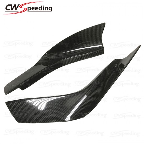 MINES STYLE CARBON FIBER FORONT BUMPER CANARDS FOR 2012-2016 NISSAN GTR R35 MINES STYLE CARBON FIBER FORONT BUMPER CANARDS FOR 2012-2016 NISSAN GTR R35