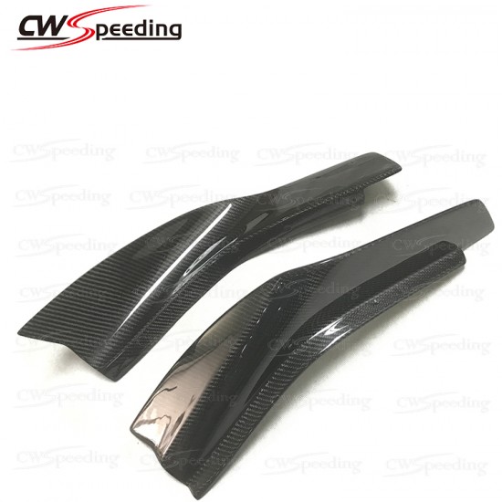 MINES STYLE CARBON FIBER FORONT BUMPER CANARDS FOR 2012-2016 NISSAN GTR R35 MINES STYLE CARBON FIBER FORONT BUMPER CANARDS FOR 2012-2016 NISSAN GTR R35