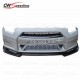 WALD STYLE HALF CARBON FIBER FRONT BUMPER FOR 2008-2016 NISSAN GTR R35