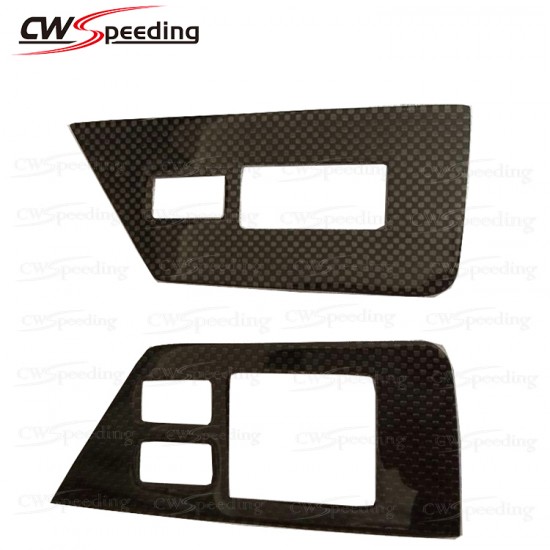 CARBON FIBER WINDOW SWITCH PANEL FOR 2008-2016 NISSAN R35 GTR CARBON FIBER WINDOW SWITCH PANEL FOR 2008-2016 NISSAN R35 GTR