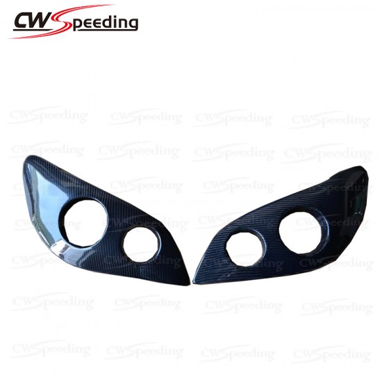 CARBON FIBER FRONT LIGHT COVER FOR 2006-2007 SUBARU IMPREZA 9 GDC CARBON FIBER FRONT LIGHT COVER FOR 2006-2007 SUBARU IMPREZA 9 GDC