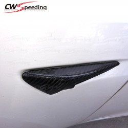 DRY CARBON FIBER SIDE FENDER GADGET FOR 2016-2018 TESLA MODEL 3 