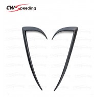  CARBON FIBER FRONT BUMPER CANARDS FOR TESLA MODEL S