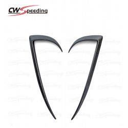  CARBON FIBER FRONT BUMPER CANARDS FOR TESLA MODEL S