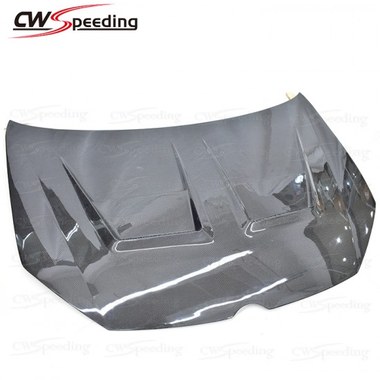 WITH HOLE STYLE CARBON FIBER HOOD FOR 2008-2013 VW GOLF 6