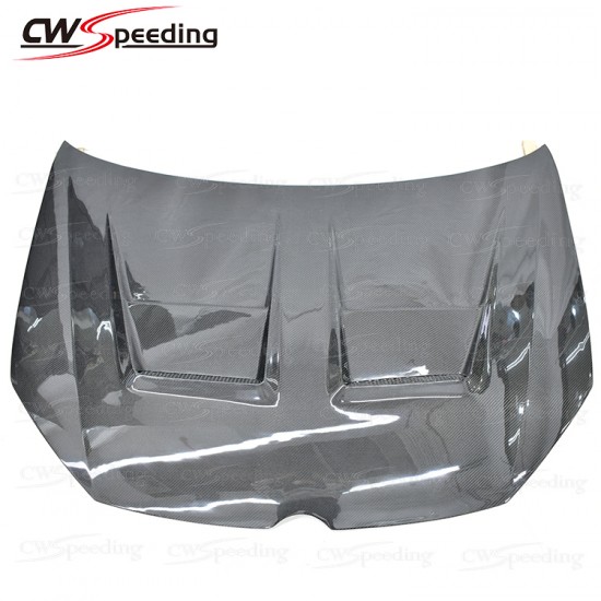 WITH HOLE STYLE CARBON FIBER HOOD FOR 2008-2013 VW GOLF 6