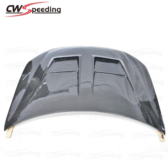 WITH HOLE STYLE CARBON FIBER HOOD FOR 2008-2013 VW GOLF 6