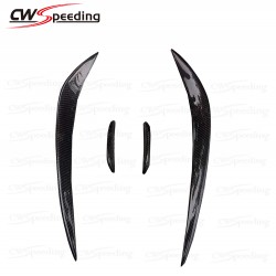 CWS STYLE CARBON FIBER FRONT BUMPER CANARDS FOR 2008-2013 VW GOLF 6 GTI