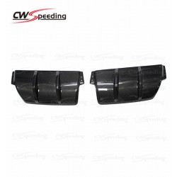 2 PIECES STYLE CARBON FIBER REAR DIFFUSER FOR 2008-2013 VW GLOF 6 R20