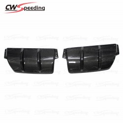 2 PIECES STYLE CARBON FIBER REAR DIFFUSER FOR 2008-2013 VW GLOF 6 R20