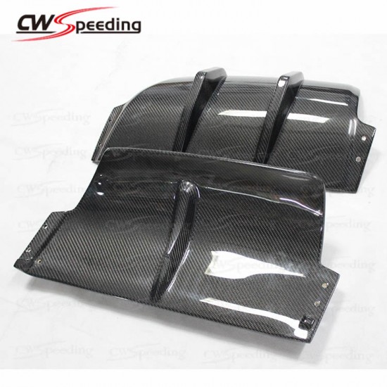 2 PIECES STYLE CARBON FIBER REAR DIFFUSER FOR 2008-2013 VW GLOF 6 R20