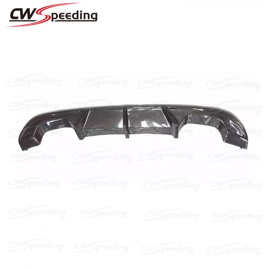 CARBON FIBER REAR DIFFUSER (T-4) FOR VW GOLF 7 R RLINE CARBON FIBER REAR DIFFUSER (T-4) FOR VW GOLF 7 R RLINE