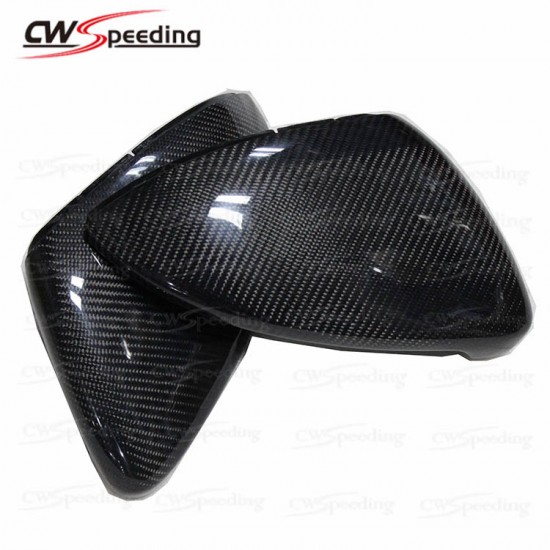 REPLACEMENT STYLE CARBON FIBER SIDE MIRROR COVER FOR 2014-2016 VW GLOF 7 REPLACEMENT STYLE CARBON FIBER SIDE MIRROR COVER FOR 2014-2016 VW GLOF 7