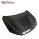 CARBON FIBER HOOD WITH HOLE FOR 2009-2016 VW SCIROCCO